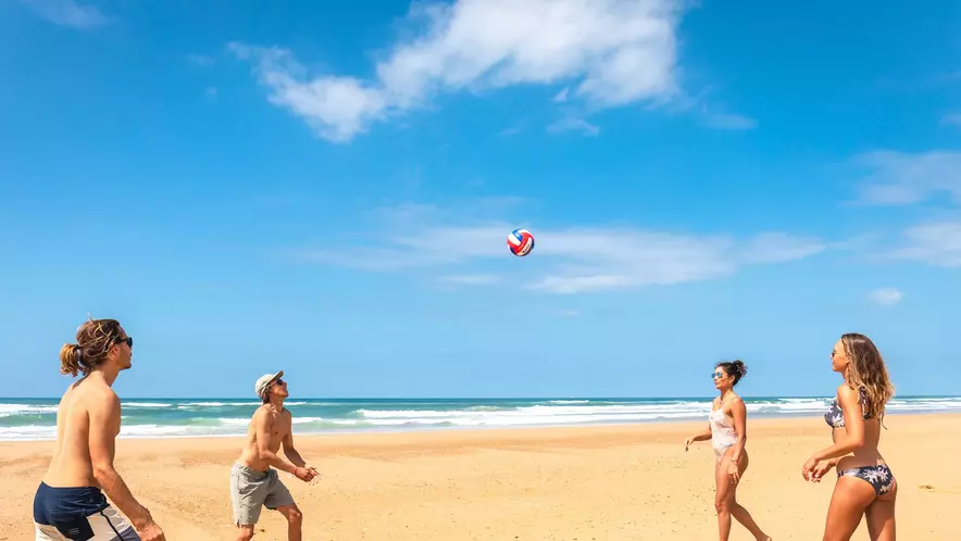 Beach games at Surf Camp Vieux Boucau