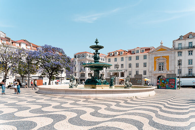 Platz in Lissabon