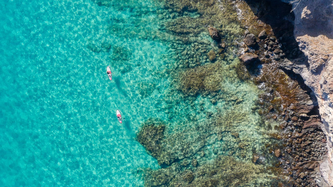 Stand up paddleboarding on the Algarve coast