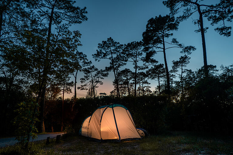 Campingplatz im Surfcamp Moliets