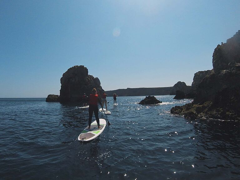 Sup Tour in der Algarve Pure Surfcamp Algarve SUP Tour