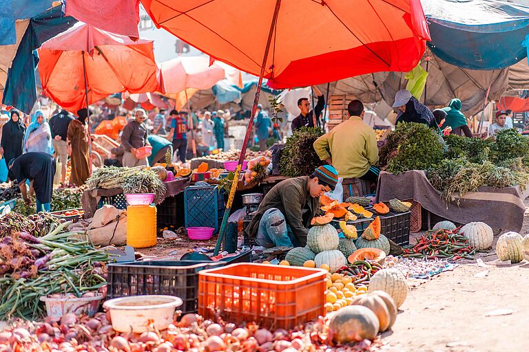 Wochenmarkt ums eck