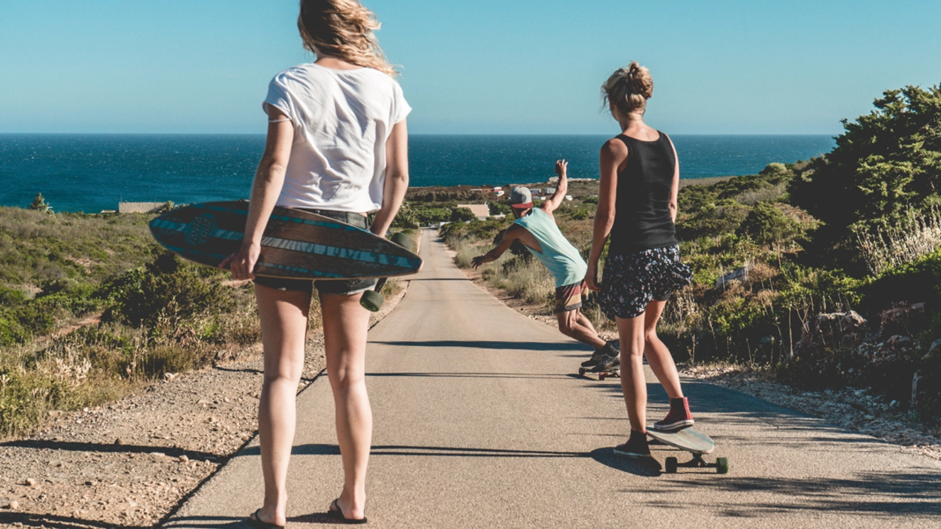 Longboarding through the Costa Vicentina nature reserve