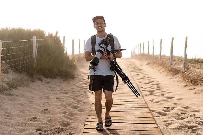 Mate Ried und sein Equipment Pure Surfcamps Moliets