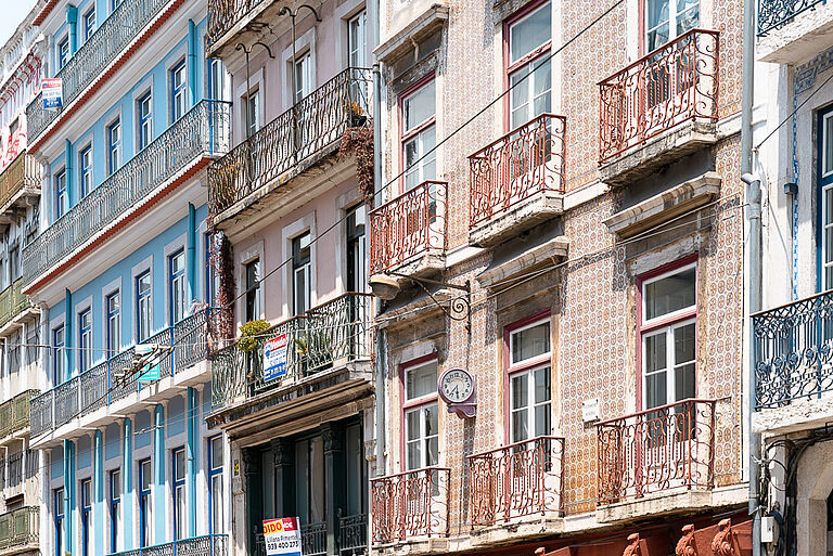 Hausfassade in Lissabon
