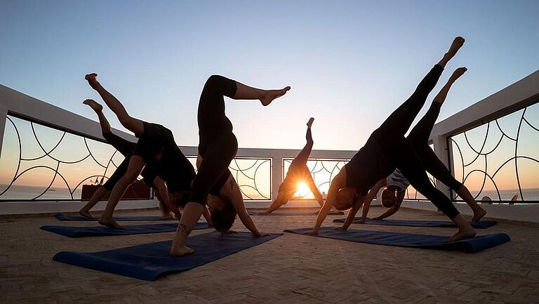 Yoga auf der Terasse 2