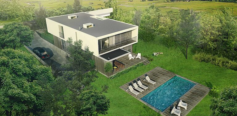 Surf Villa Ericeira von oben