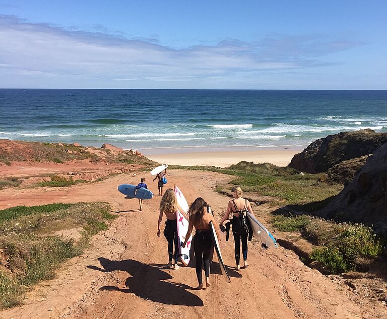 geschütze Bucht in Peniche