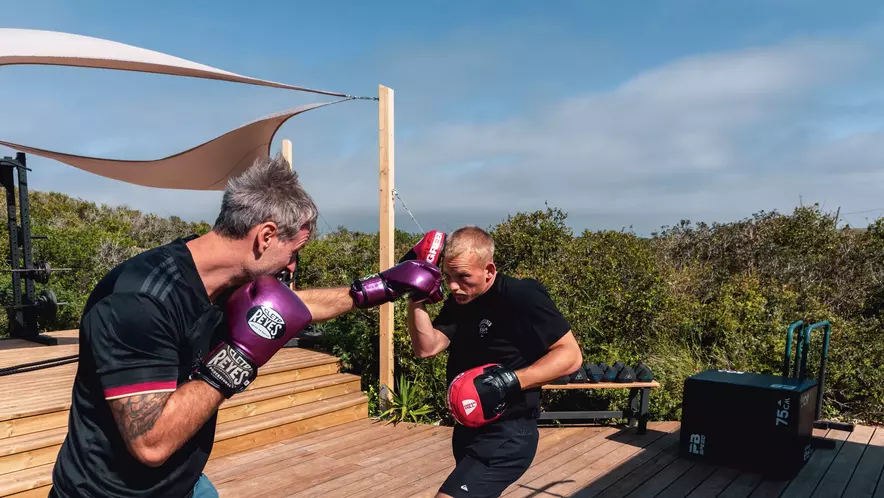 Outdoor gym and cross training at the Algarve surf lodge