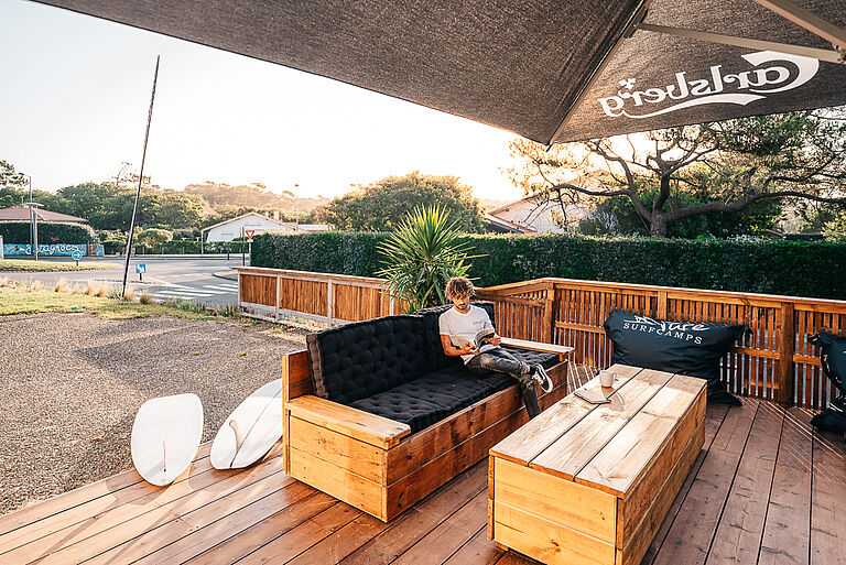Surfcamp Seignosse Terrasse