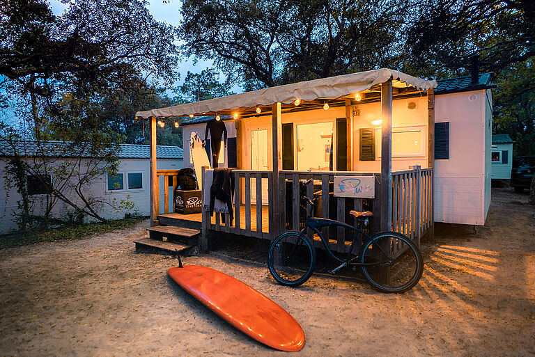 Mobile Home im Surfcamp Moliets