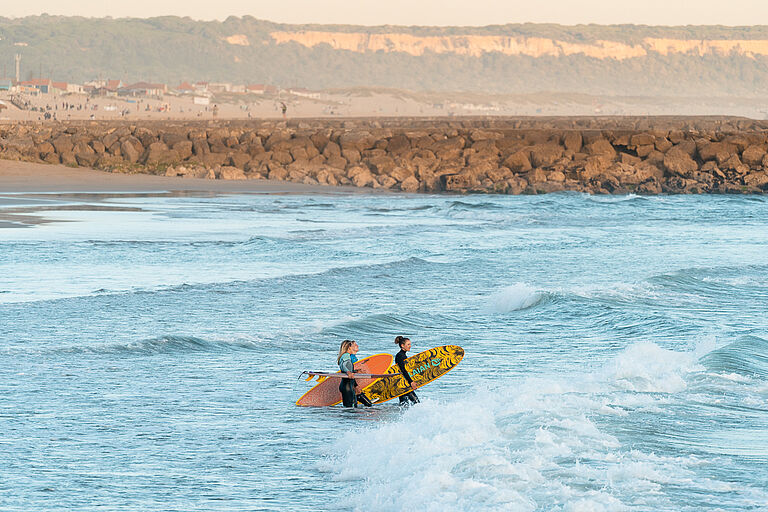 Surfspots am Beachfront Surfcamp Caparica