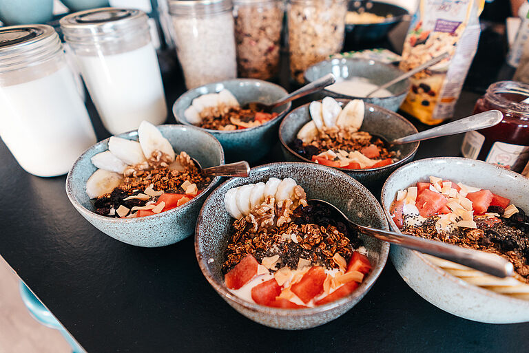 Frühstücks Buffet im Surfcamp Seignosse
