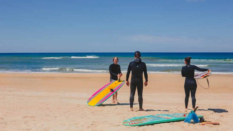 Intensive surf coaching at Soustons Plage