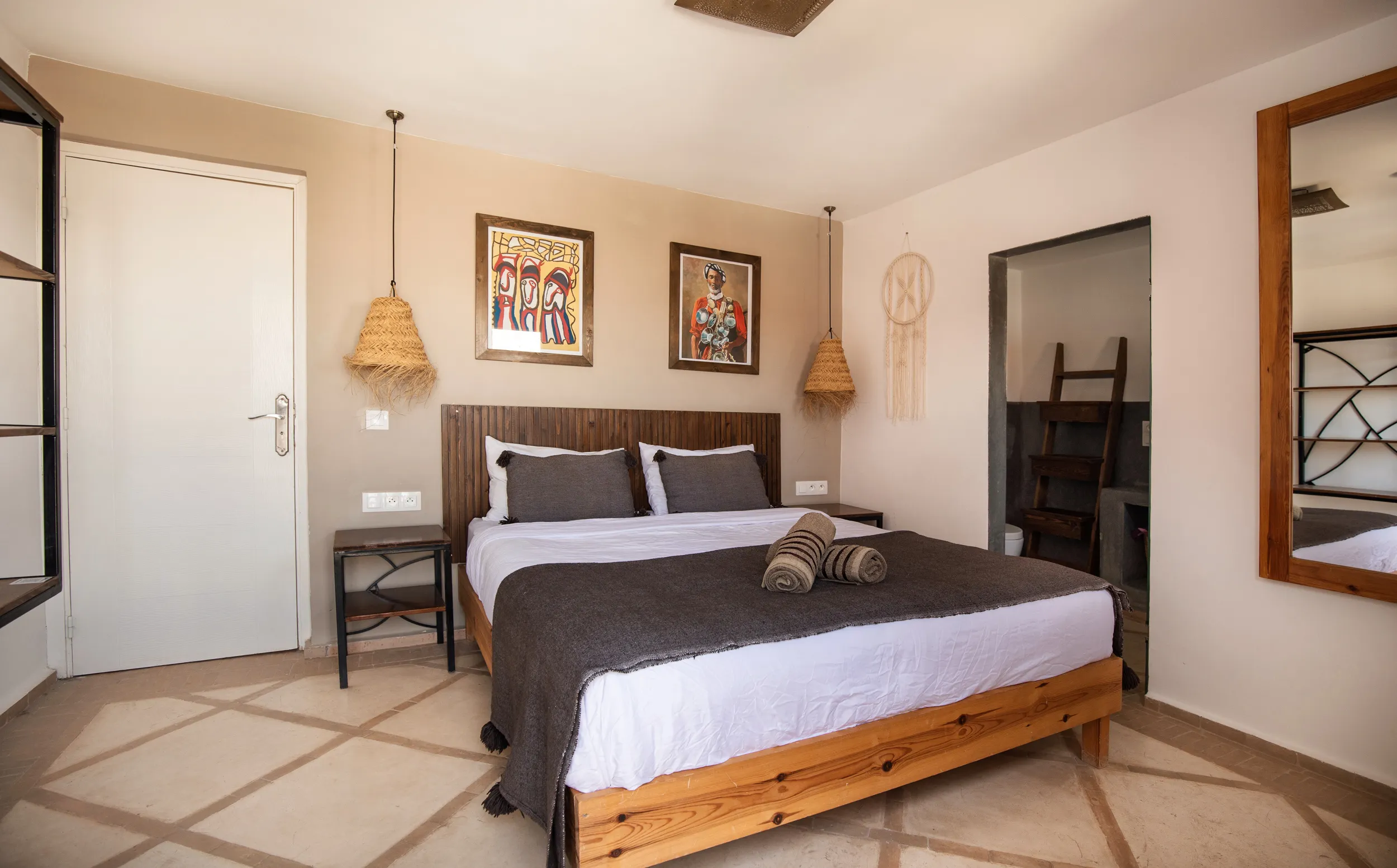 Sea-view bedroom at the Salty Sisters Morocco retreat