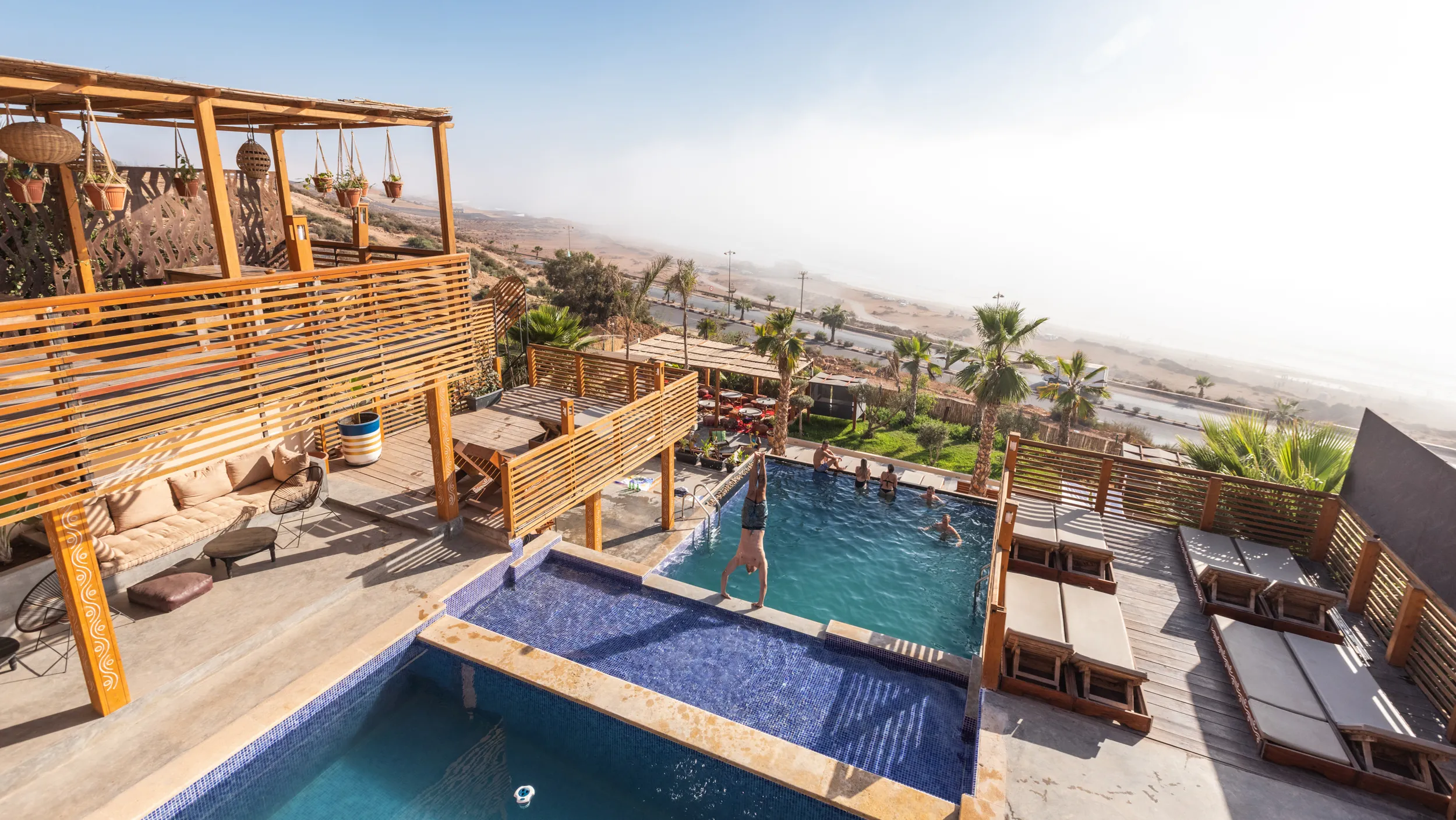 Infinity pool at the Salty Sisters Morocco retreat