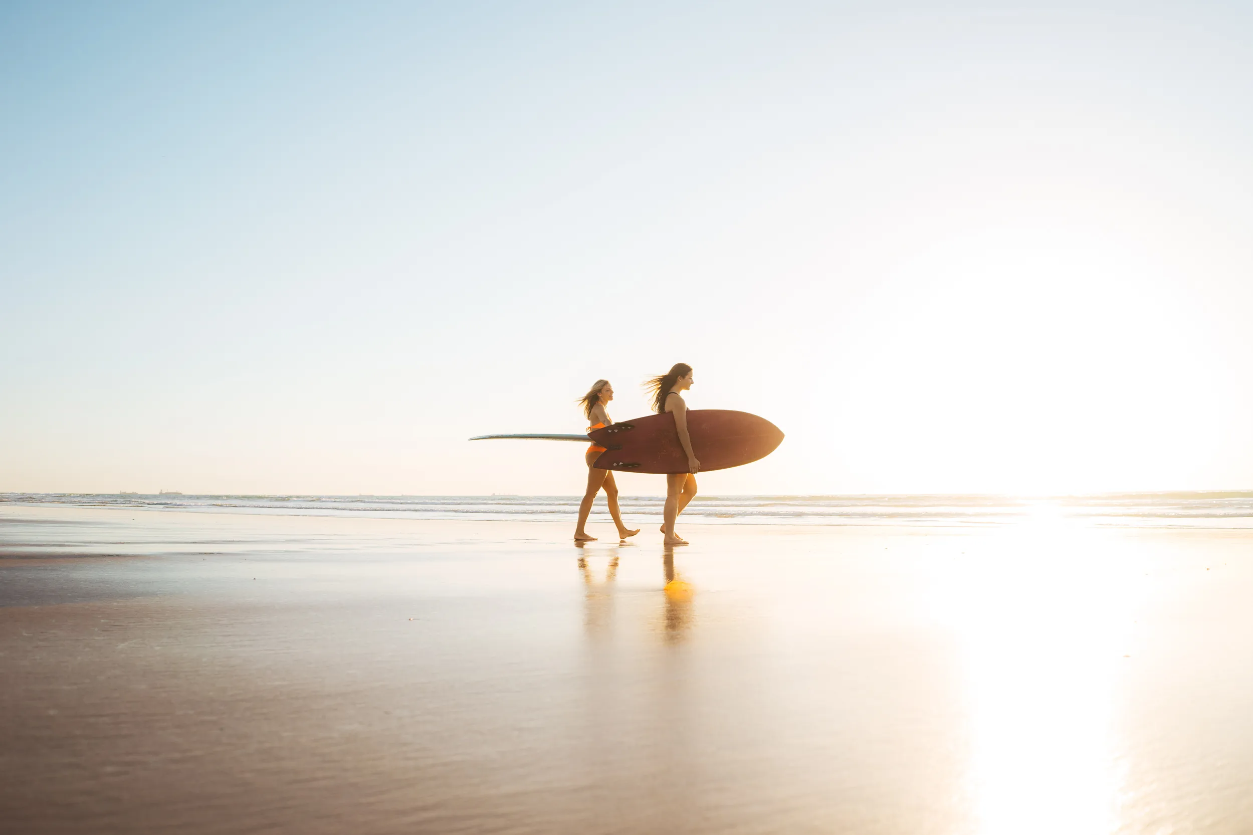 Sunset surfing on Morocco’s Atlantic coast